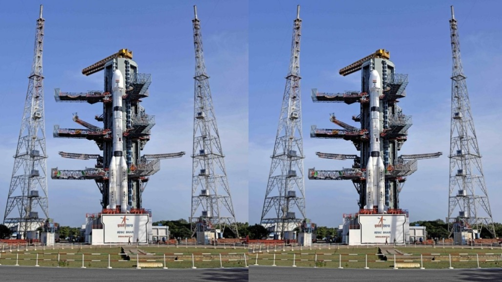 “GSLV-F17 carrying EOS-05, ISRO’s advanced Earth observation satellite, on its mission to geosynchronous orbit.”